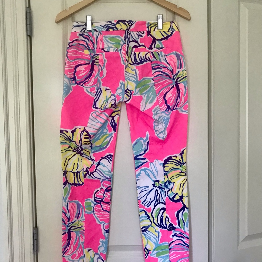 Lilly Pulitzer “Kelly” Skinny Ankle Pants 🌸 “Swept by the Tides” Size 0. NWT - Picture 3 of 6